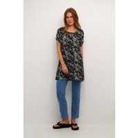 Kurzarm-Tunika mit floralem Print