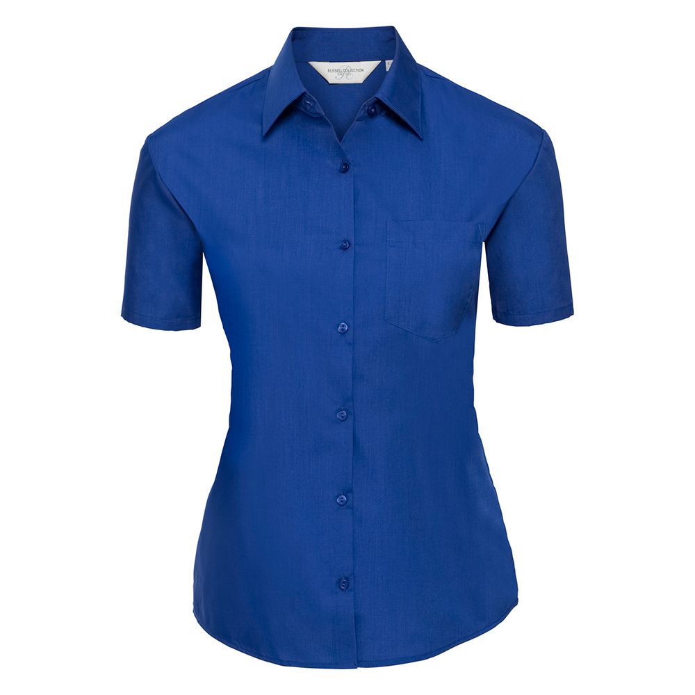 Kurzärmeliges Popeline Button-Down Hemd