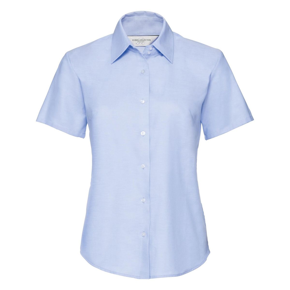 Klassische kurzärmelige Oxford-Bluse
