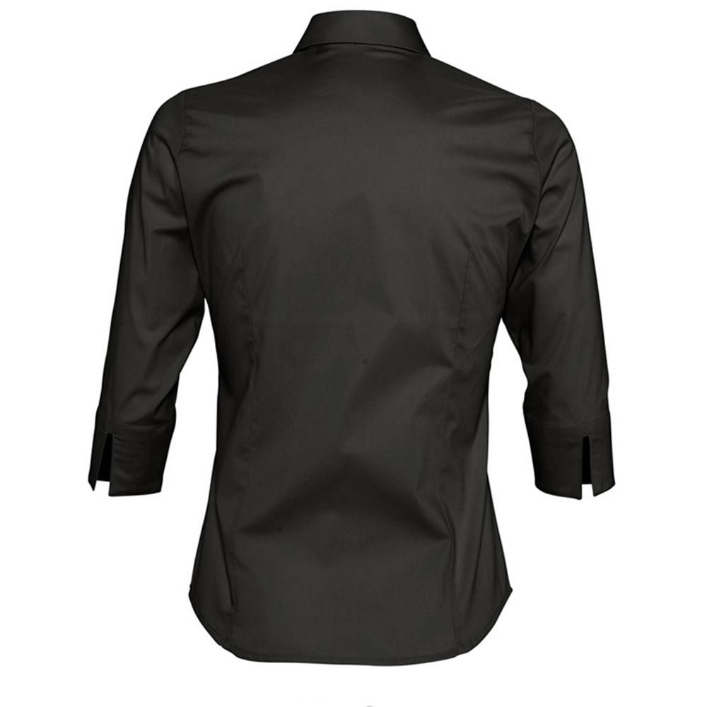 Taillierte Stretch-Baumwollbluse