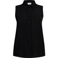 Klassische ärmellose Bluse mit Knöpfen