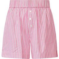 Gestreifte Lounge-Shorts mit Gummibund