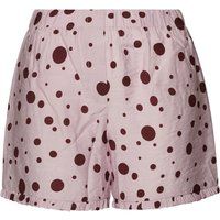 Shorts mit Punkten und Rüschen