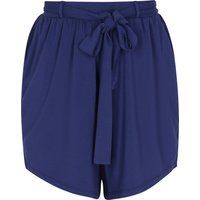 Lockere Shorts mit Bindegürtel