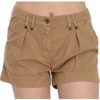 Baumwollshorts mit Bundfalten
