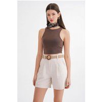 Elegante High-Waist-Shorts mit Gürtel