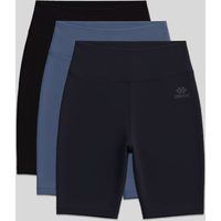 Hochtaillierte Slim-Fit Biker-Shorts
