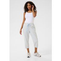 Verkürzte Relaxed-Fit Streifenhose