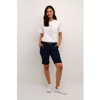 Klassische Chino-Shorts mit fixiertem Umschlag