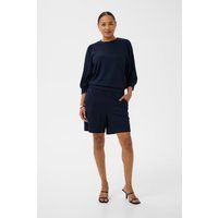 Minimalistische Jersey-Shorts mit geradem Schnitt