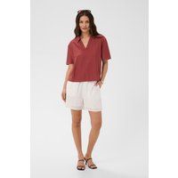 Weite Shorts mit Lochstickerei