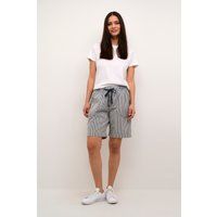 Gestreifte Relaxed-Shorts mit Kordelzug