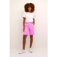 Hoch taillierte Regular Fit Chino-Shorts