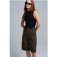 Hochgeschnittene weite Tailored Shorts