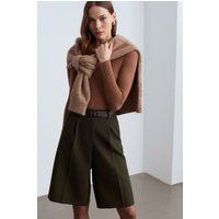 Taillierte Culotte mit hohem Bund