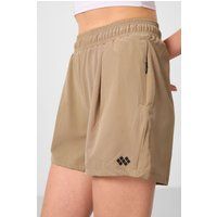 Hochtaillierte technische Strickshorts