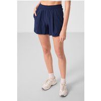 Hochtaillierte minimalistische Jersey-Strickshorts