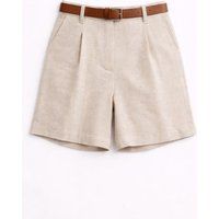 Hochtaillierte elegante Shorts mit Gürtel