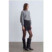 Hochtaillierte Tailor-Shorts aus Crepe