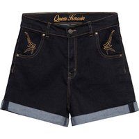 High Waist Denim-Shorts im 50er-Jahre-Stil