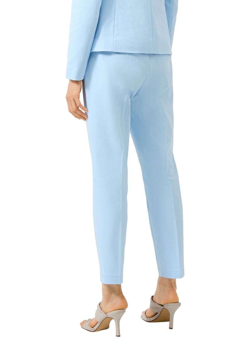 Hochgeschnittene Slim Fit Stoffhose