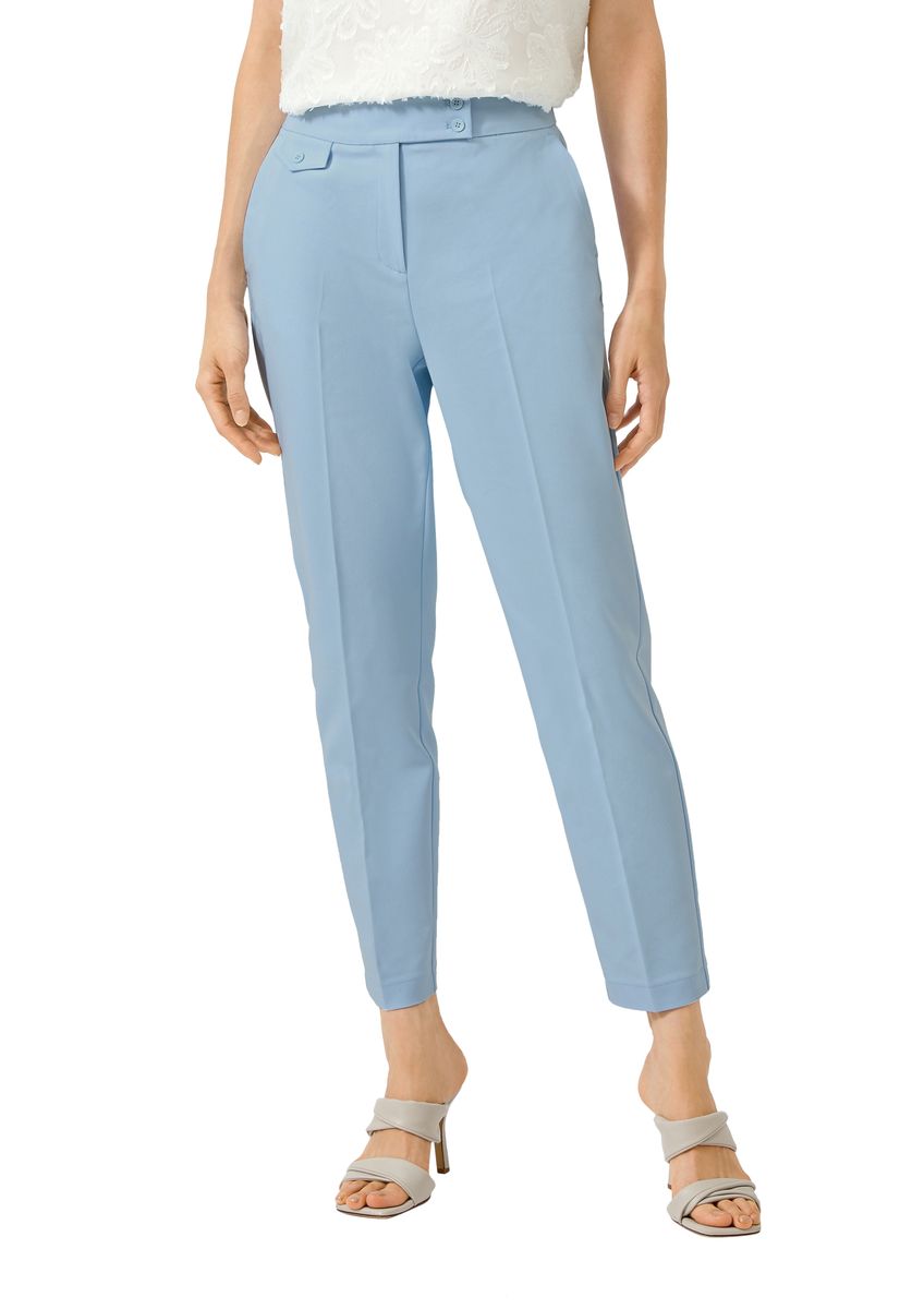 Hochgeschnittene Slim Fit Stoffhose