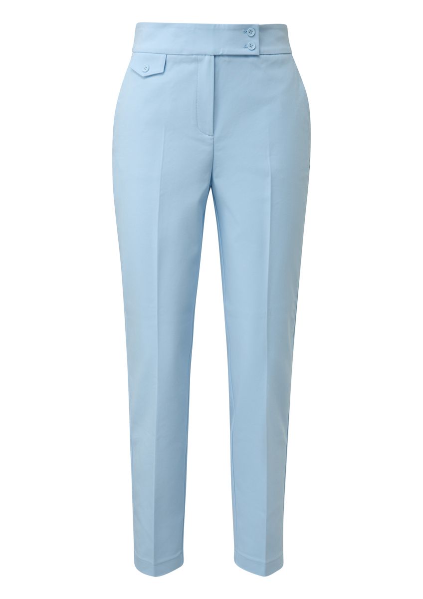 Hochgeschnittene Slim Fit Stoffhose