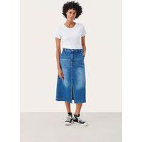 Denim-Midirock in A-Linie
