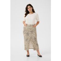 Maxirock mit abstraktem Leoparden-Print