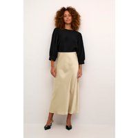 Satin-Maxirock in Slip-Optik