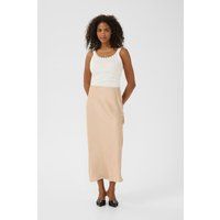 Eleganter Satin-Maxirock mit hoher Taille