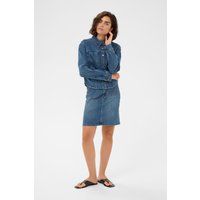 Gerader High-Waist Jeansrock
