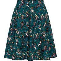 Swing-Rock mit Vintage-Western-Print
