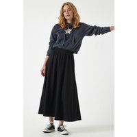 Fließender Maxi-Rock mit hoher Taille