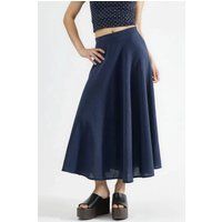 Strukturierter Maxi-Rock mit hoher Taille