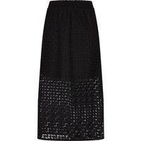 Strukturierter gemusterter Midi-Strickrock