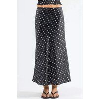 Eleganter Maxi-Rock mit Polka-Dots