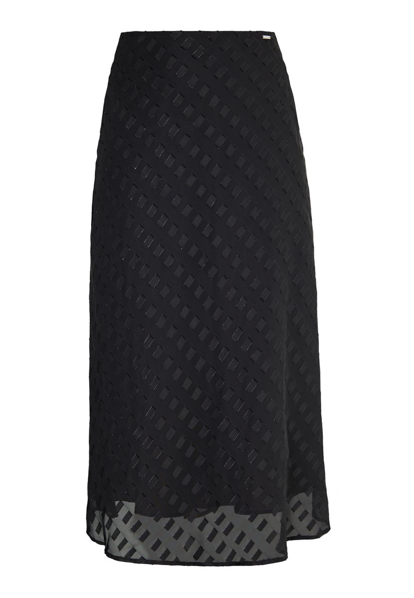 Eleganter gemusterter Midi-Rock