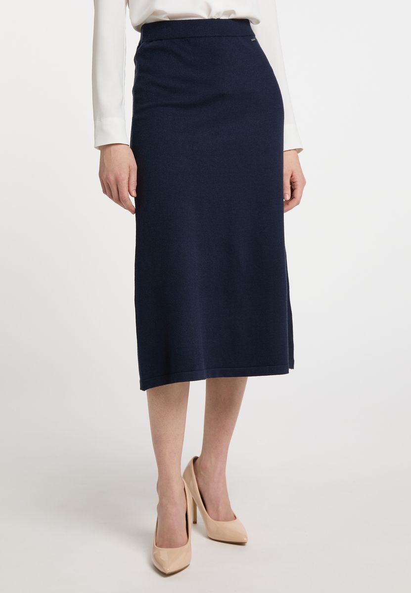 Eleganter Strickrock in A-Linie