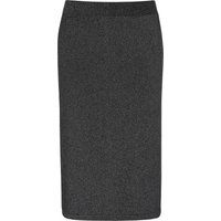 Eleganter schimmernder Strick-Midirock