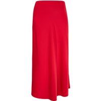 Eleganter Minimalistischer Satin-Midirock