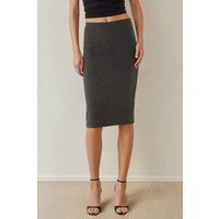 Hochtaillierter Bodycon Midi-Rock