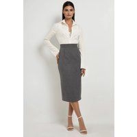 Eleganter High-Waist Bleistiftrock in Midi-Länge