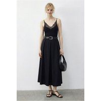 Eleganter A-Linien-Midirock mit Gürtel