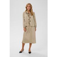 Eleganter Satin-Midirock