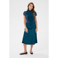 Eleganter Satin-Midirock