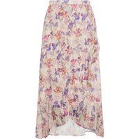 Luftiger Chiffon-Maxirock mit Blumenmuster