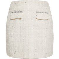 Glitzernder Tweed-Minirock aus Bouclé