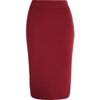 Gerippter Jersey-Bleistiftrock