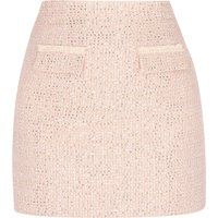 Eleganter Pailletten-Tweed-Minirock